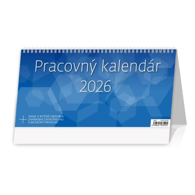 [S367] Stolní sloupcový kalendář 30,1x14,8 cm - Pracovní rok 2026