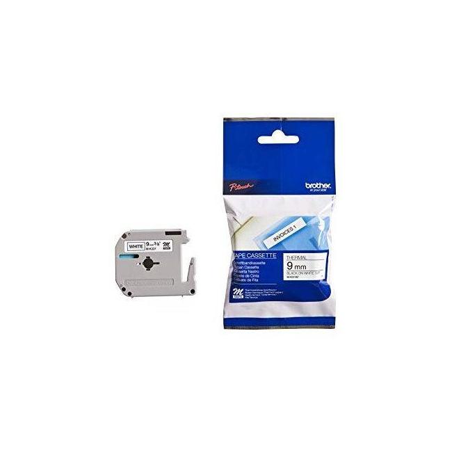 [BR221100] Samolepící páska M-K221 9 mm bílá/černá