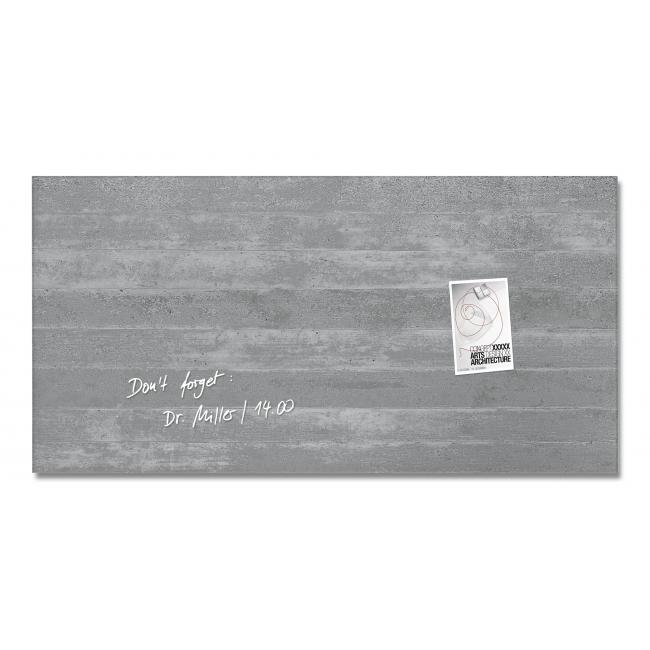 Skleněná tabule artverum 91x46cm podhledový beton
