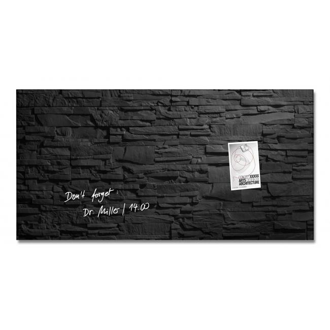 [SI000149] Skleněná tabule artverum 91x46cm břidlice