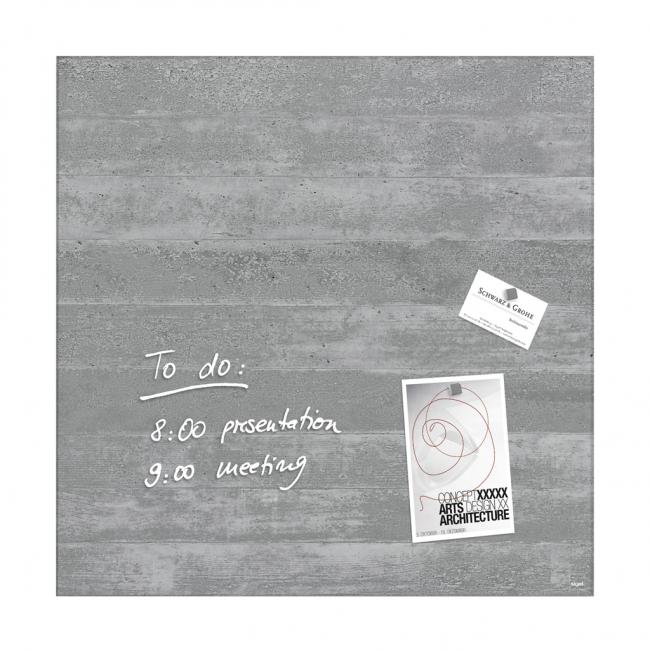 Skleněná tabule artverum 48x48cm podhledový beton