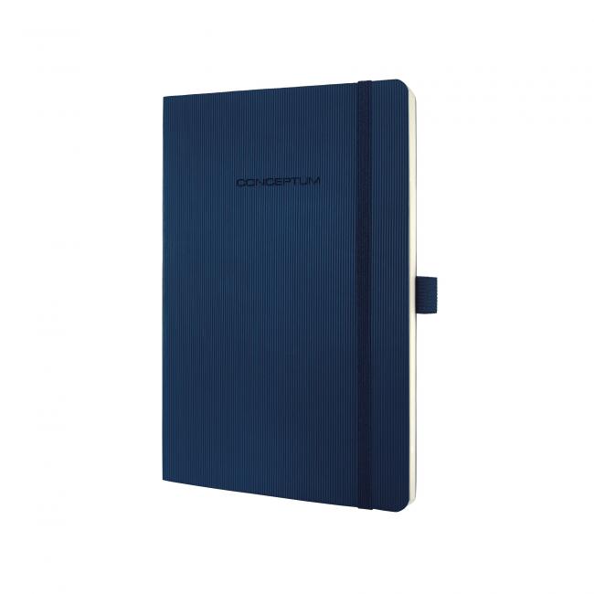 [SI000327] Zápisník CONCEPTUM linkovaný tmavomodrý, měkká vazba 135x210mm