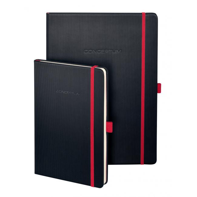 [SI000661] Zápisník CONCEPTUM Red Edition A4, linkovaný černo-červený