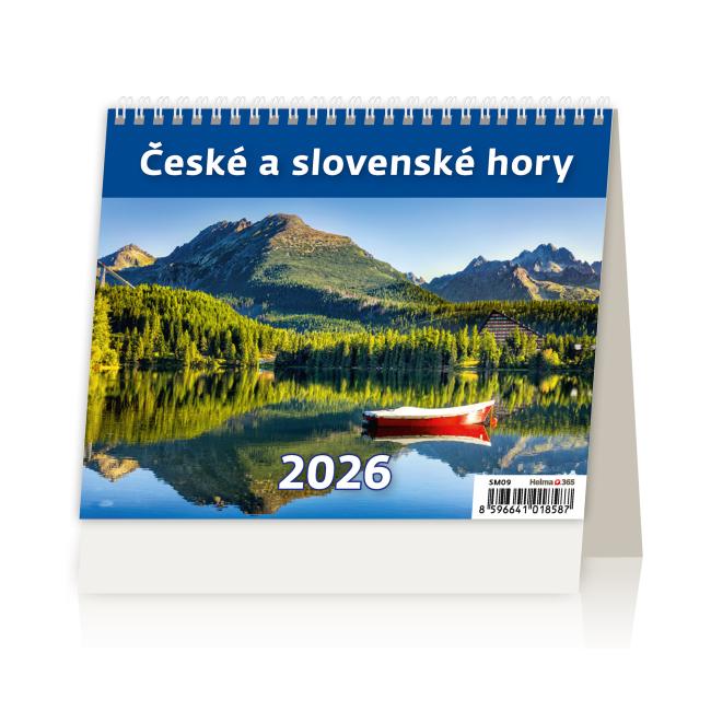 [SM09] Stolní kalendář 17,1x13,9 cm - MiniMax České a Slovenské hory 2026