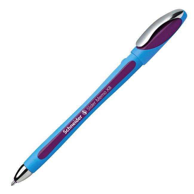 [SN150208] Kuličkové pero Schneider Slider memo XB fialové