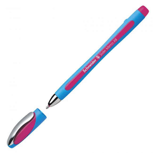 Kuličkové pero Schneider Slider memo XB růžové