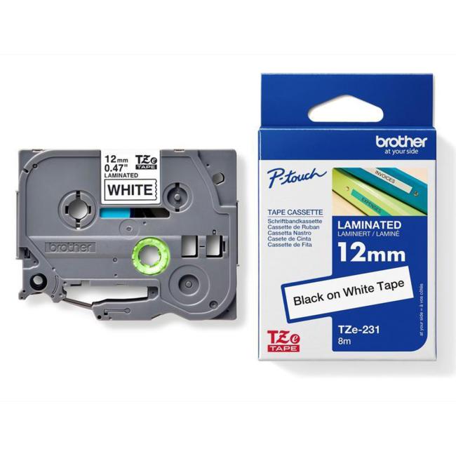 [BR231200] Samolepící páska Brother TZe-231 12 mm bílá/černá