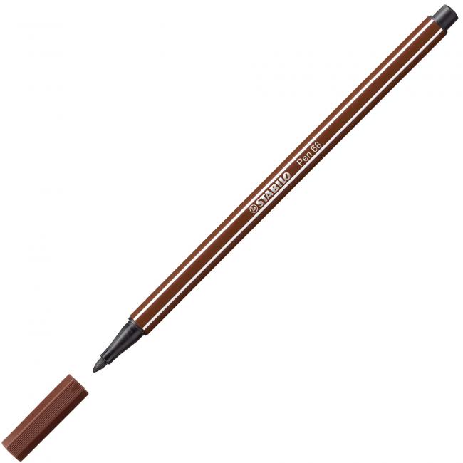 [ST006845] Popisovač STABILO Pen 68 hnědý