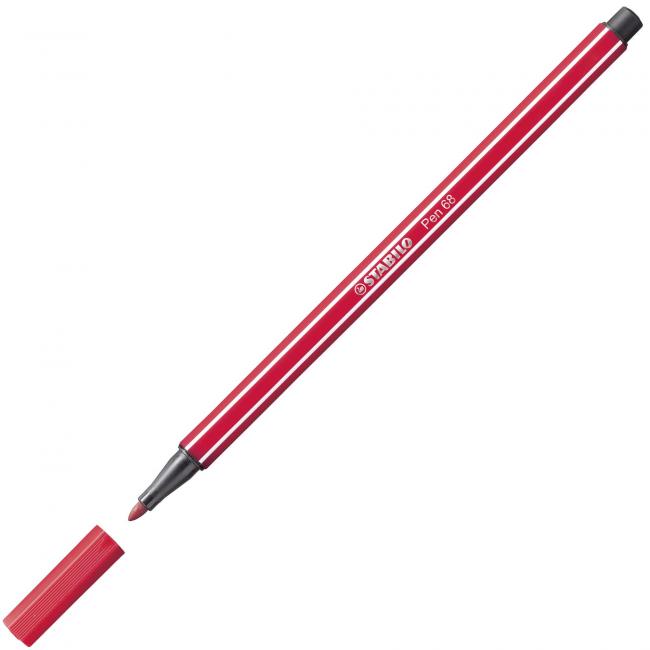 Popisovač STABILO Pen 68 tmavě červený