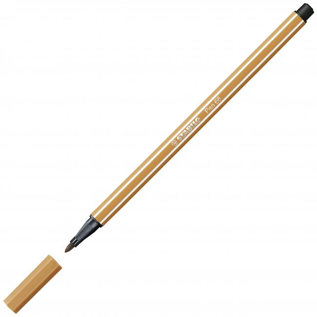 Popisovač STABILO Pen 68 tmavě okrový