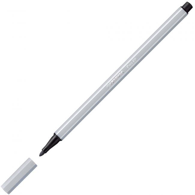 Popisovač STABILO Pen 68 světle šedý
