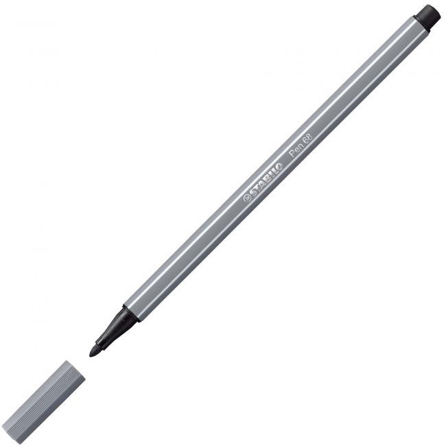 Popisovač STABILO Pen 68 tmavě šedý