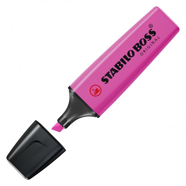 Zvýrazňovač STABILO BOSS ORIGINAL světle fialový