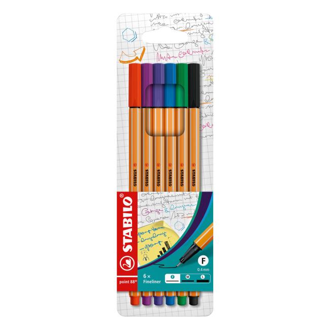 Sada linerů STABILO point 88/6S