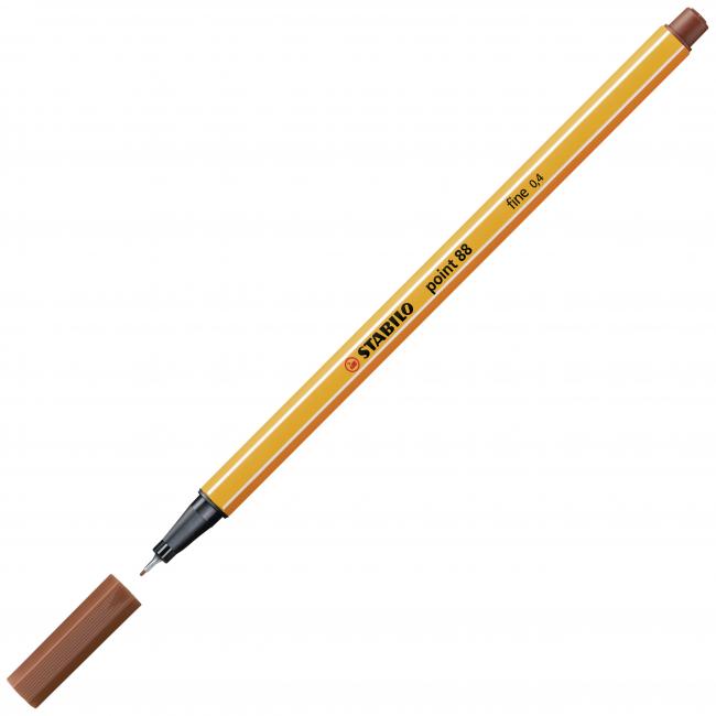 Liner STABILO Point 88 červená hlína