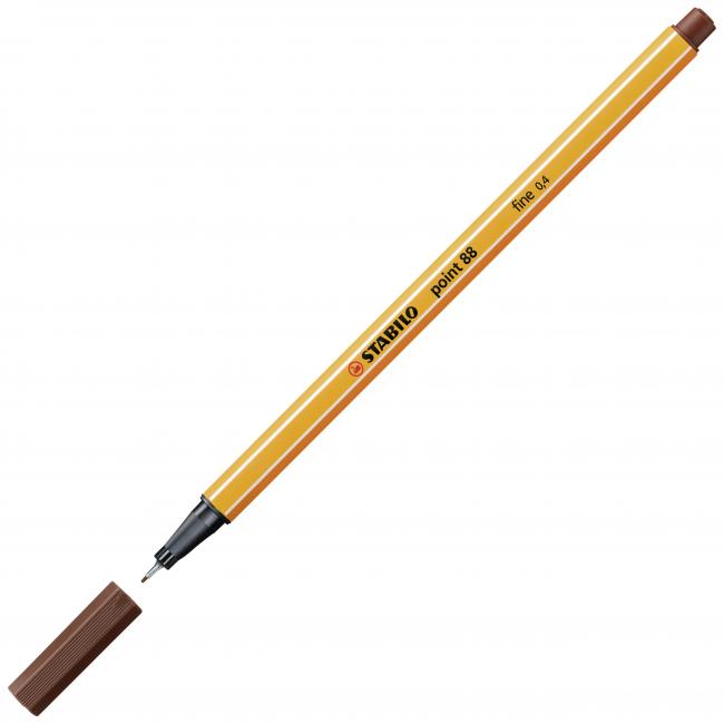 Liner STABILO Point 88 hnědý