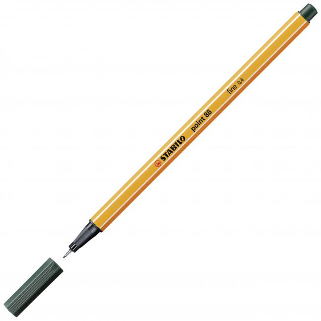 [ST008863] Liner STABILO Point 88 olivově zelený
