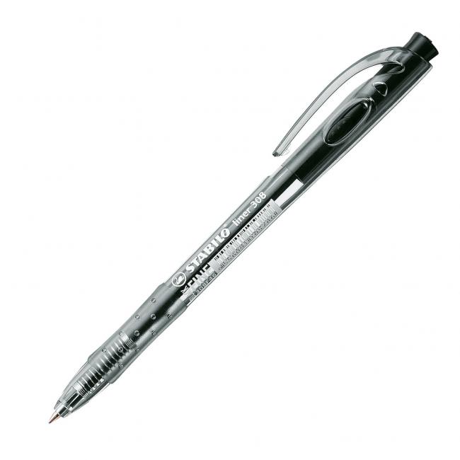 [ST030846] Kuličkové pero STABILO Liner 308 černé