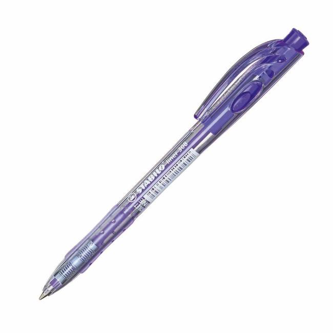 Kuličkové pero STABILO Liner 308 fialové