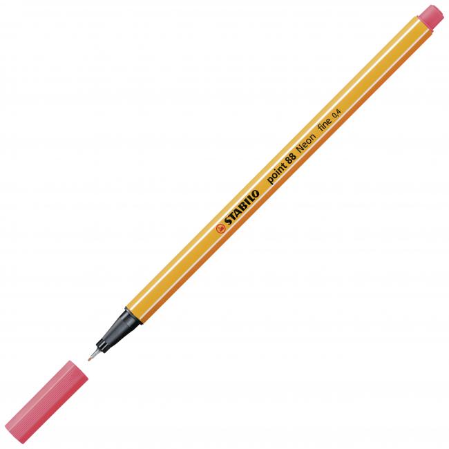 [ST088040] Liner STABILO Point 88 neon červený