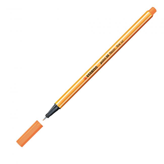 Liner STABILO Point 88 neon oranžový