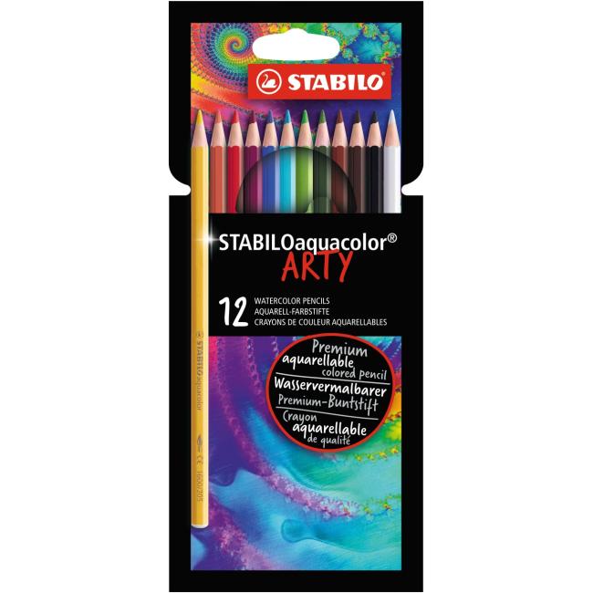 Barvičky STABILO aquacolor 12 ks sada ARTY