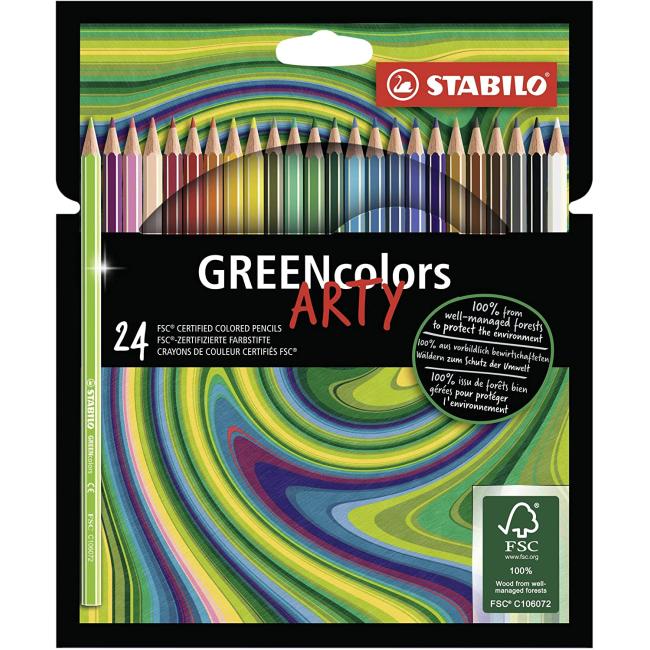 Barvičky STABILO GREENcolors 24ks 'ARTY'