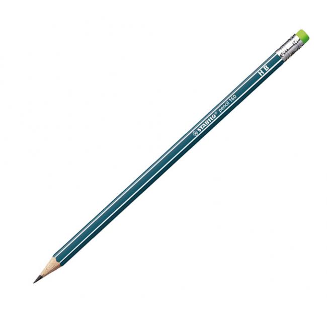 [ST216000] Tužka STABILO 160 HB s gumou petrolejová 12ks