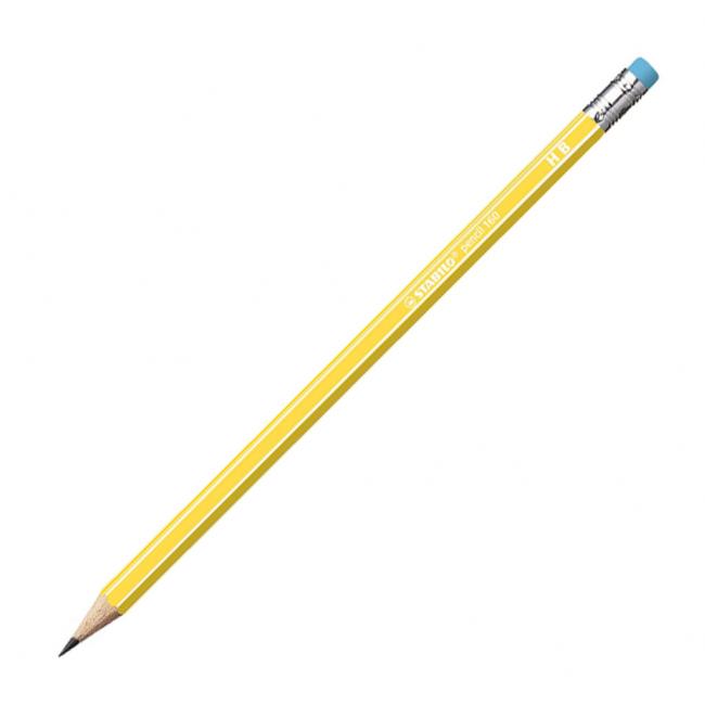 [ST216005] Tužka STABILO 160 HB s gumou žlutá 12ks