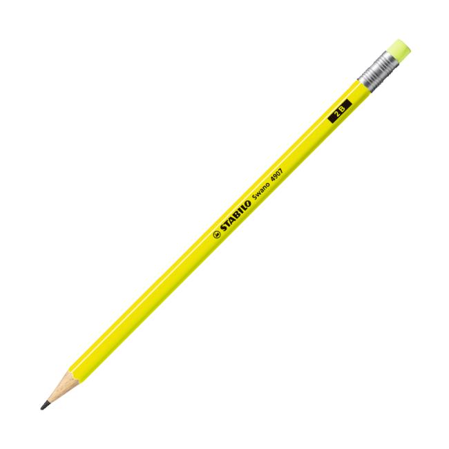 [ST490724] Tužka STABILO Swano Fluo s gumou žlutá 12ks
