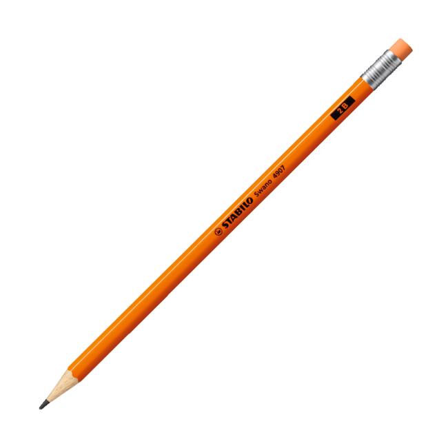 [ST490754] Tužka STABILO Swano Fluo s gumou oranžová 12ks
