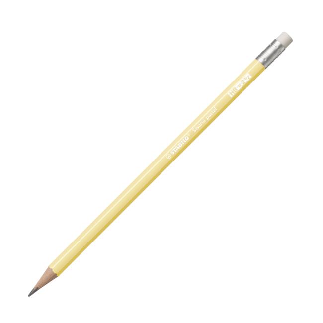 [ST490801] Tužka STABILO Swano Pastel HB s gumou pastel žlutá