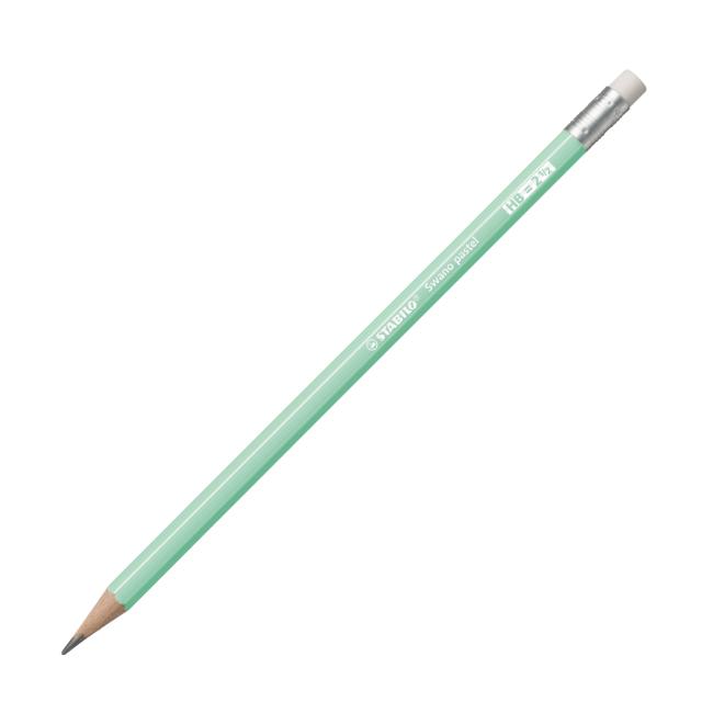 [ST490802] Tužka STABILO Swano Pastel HB s gumou pastel zelená