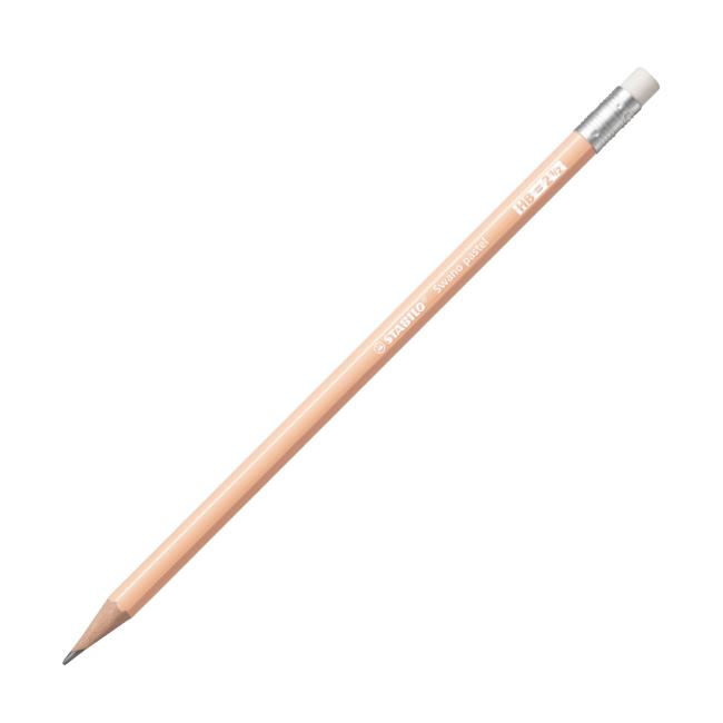 [ST490804] Tužka STABILO Swano Pastel HB s gumou pastel meruňková