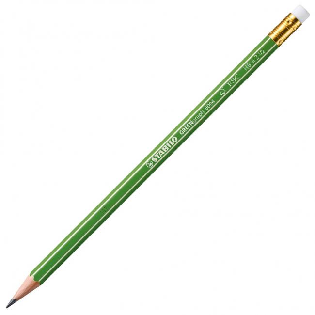 [ST600400] Tužka STABILO GREENgraph HB s gumou 12ks
