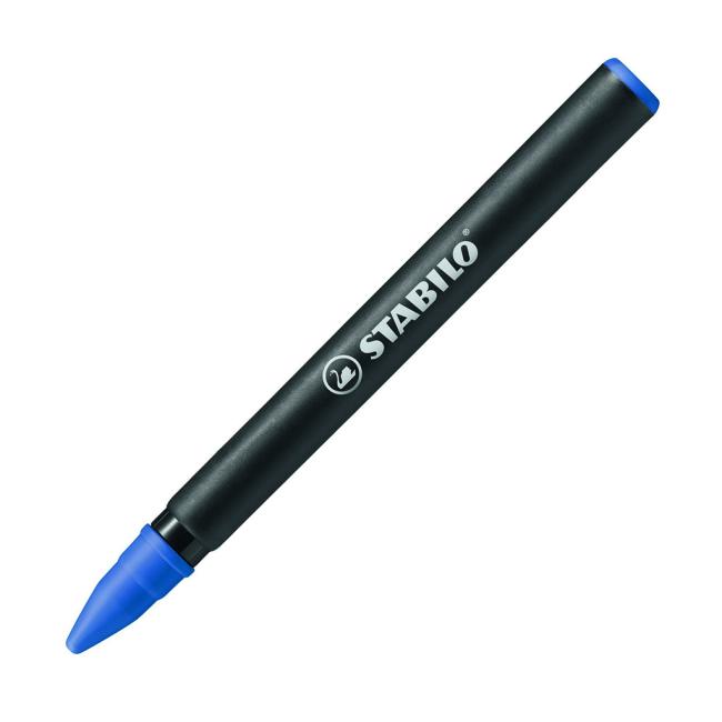 Náhradní náplň do rolleru Stabilo Easy original medium modrá, 3 ks