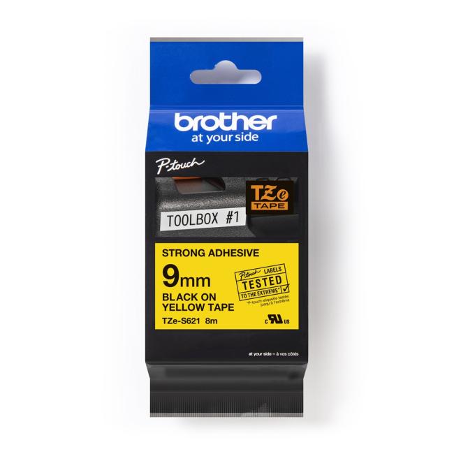 [BR621400] Samolepící páska Brother TZe-S621 páska 9 mm žlutá/černá