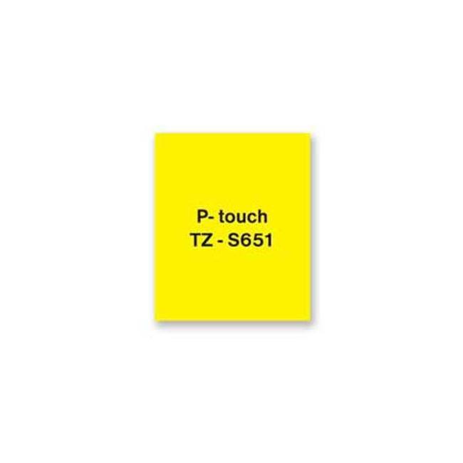 Samolepící páska Brother TZe-S651 24 mm žlutá/černá