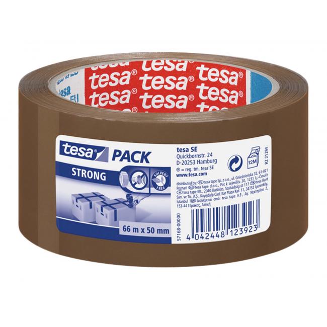 Balící lepící páska TESA strong 50mm x 66m hnědá