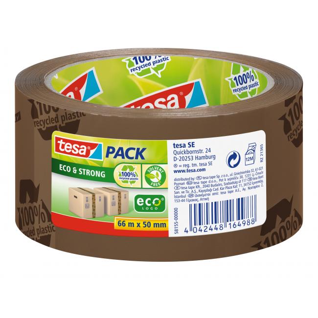 Balicí lepící páska TESA Eco Strong 50 mm x 66 m hnědá