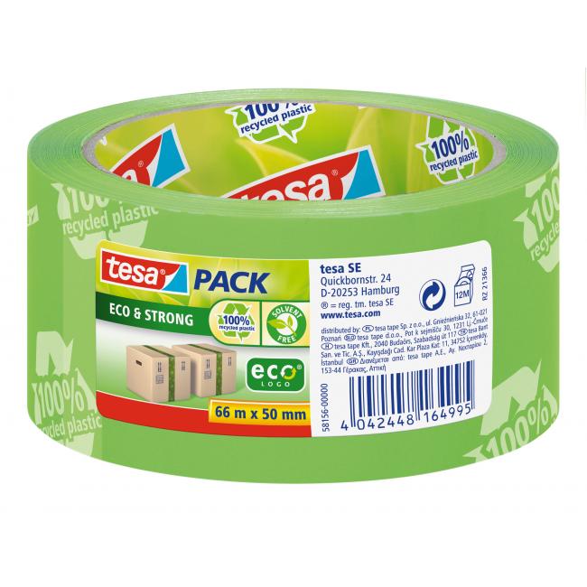 Balicí lepící páska TESA Eco Strong 50 mm x 66 m zelená