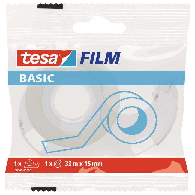 [TE058549] Lepicí páska TESA basic 15 mm x 33 ms odvíječem