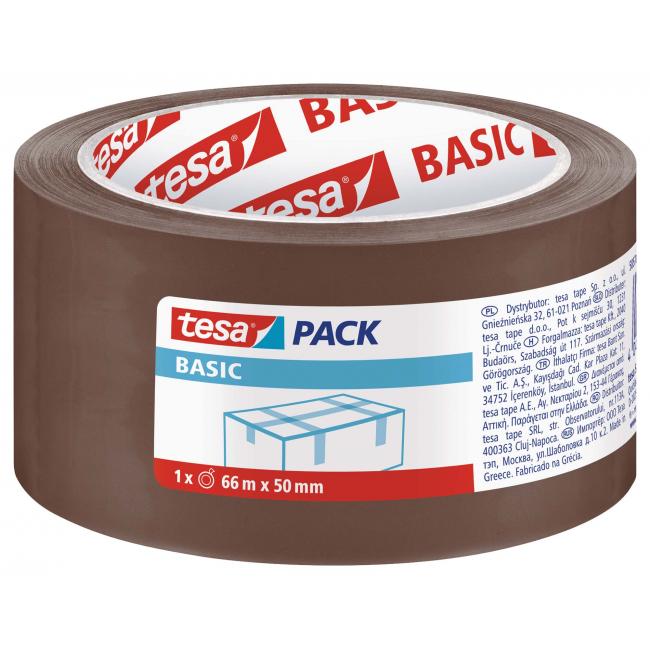 [TE058571] Balící lepící páska TESA basic 50mm x 66m hnědá