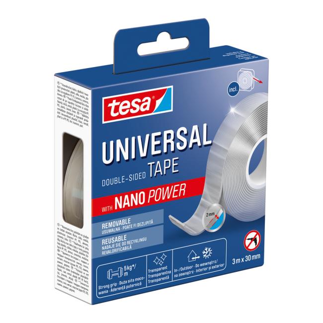 Oboustranná páska Tesa NANOTAPE 30 mm x 3 m