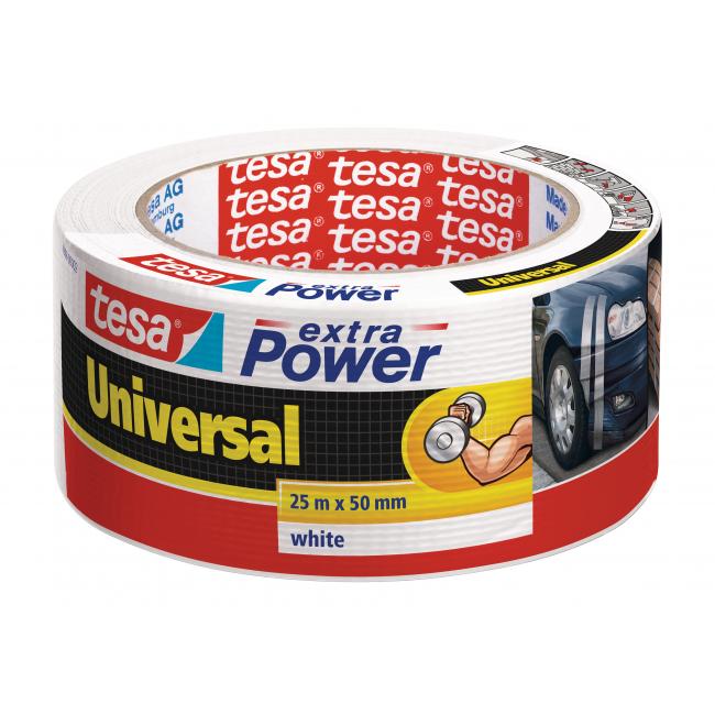 [TE563882] Textilní páska TESA silně lepící bílá 50 mm x 25 m