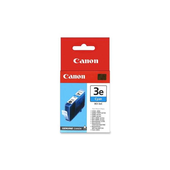 [CA000323] Inkoustová náplň Canon BCI-3eC pro BJC 3000/6000/S400/500/600/i550/i850 cyan (390 str.)