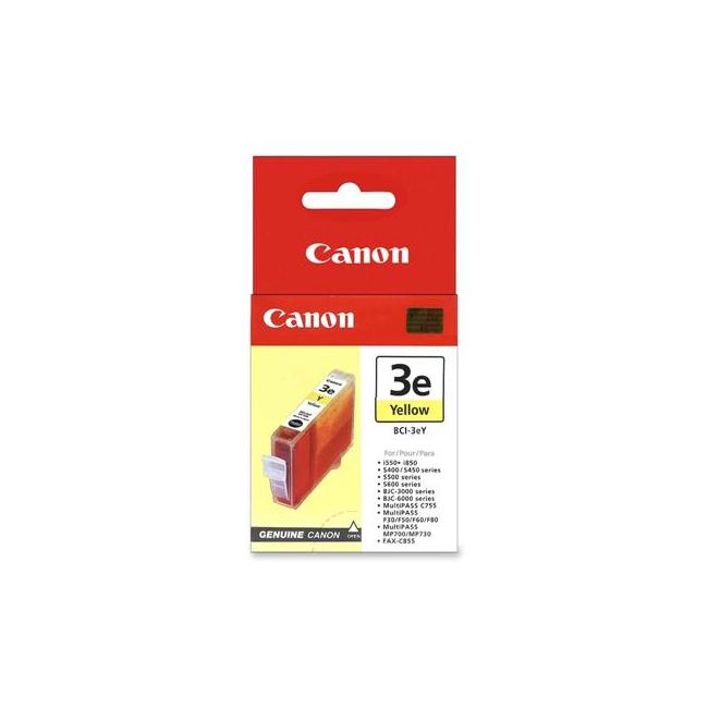 Inkoustová náplň Canon BCI-3eY pro BJC 3000/6000/S400/500/600/i550/i850 yellow (390 str.)