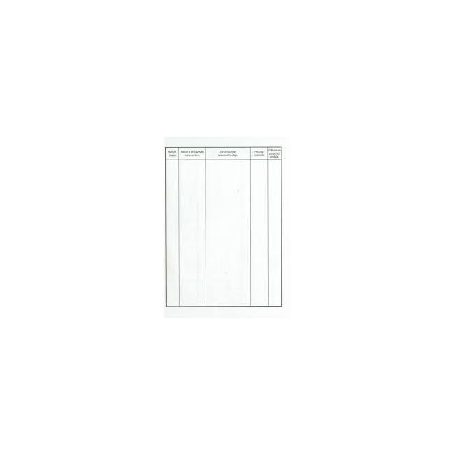 Kniha úrazů, A5, 16 listů