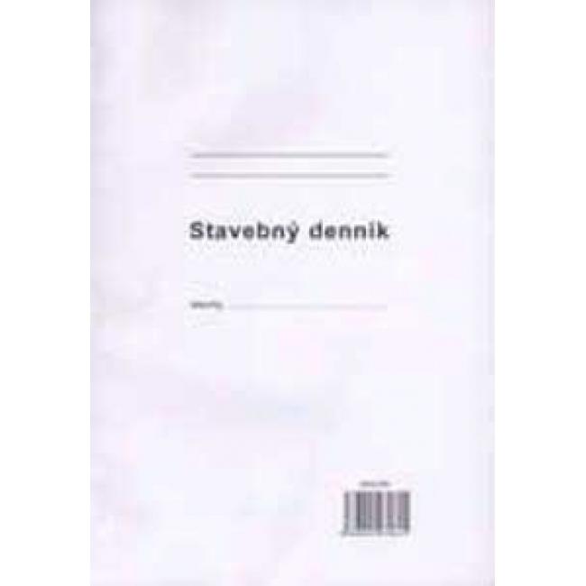 Stavební deník, A4, 25x3+8 listů, samopřepis, číslovaný