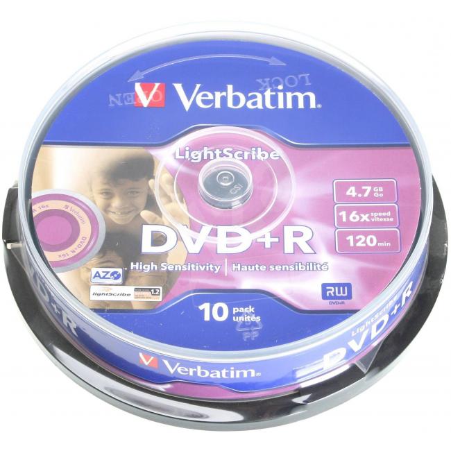 [VE104416] Verbatim DVD+R 16x cake10